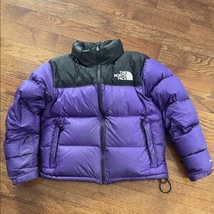 The North Face Black and Purple Nupste Jacket